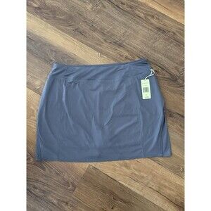 Tangerine Women's Pull On Active Stretch‎ Skort Size XL Grey NWT Tennis Golf